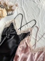 Women's Sexy Nightdress Comfortable Two-Piece Lace Pajama Set for Sleepwear Two-piece - Image 2