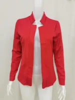Women's Thin White Blazer Summer Autumn Slim Fit Long Sleeve Coat Tops Black Ladies Fashion Outwear - Image 6