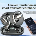 3-in-1 AI Translator Earbuds 144 Languages Noise Cancelling Bluetooth 5.3 Headset