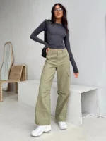 Women Casual Long Sleeve T-Shirts Spring Autumn Solid Slim Fit Pullovers Tees Shirts - Image 6