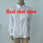Professional White Shirt Women Office Lady Slim Fit Formal Blouse Woman - Image 6
