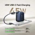 Baseus 45W Mini Power Bank 10000mAh Built-In USB-C Cable Pocket-Sized Smaller Fast Charging - Image 3