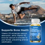 Vitamin D3 + K2 + B12 Calcium Capsule Daily Vitamin Supplement Supports Healthy Bones & Muscles - Image 4