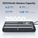 Baseus 145W Power Bank 25000mAh Fast Charging Built-In Type-C Cable - Image 5