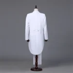 Men's Tailcoat Classic Modern White and Black Basic Style Mens Suit with Tailcoat Stage Jacket Outfits - Image 5