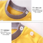 Autumn Kids Cartoon Pajama Sets Spring Girls Boys Print Sleepwear Suits Baby Long Sleeve - Image 6