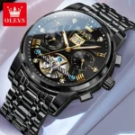 OLEVS Classic Men's Watches Tourbillon Multi-function Full Automatic Men Watch