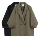Oversize Blazer Women Suit Korean Chic Black Blazer Casual Coat Streetwear Loose Jackets