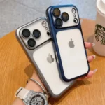 Luxury Transparent Matte Phone Case For iPhone 17Pro Air 17 16 15 14 13 12 11 Pro Max Lens - Image 4