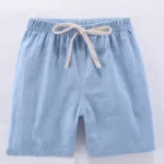 2-10Y Children's Shorts For Boys Girls Cotton Linen Short Pants - Image 4