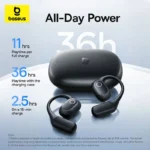 Baseus Eli 2i Fit Open-Ear Earphones True Wireless Bluetooth 6.0 Ear Hooks Headphones - Image 6