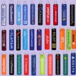 1pcs Aviation Logo Embroidered Keys Tag Keychains For Motorcycles Car
