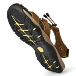 Summer Men Sandals Genuine Leather Mens Casual Shoes Outdoor Men Leather Sandals - Image 5