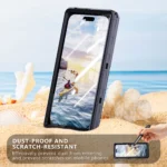 Shellbox Waterproof Phone Case for 6.9' Devices Transparent Universal Touch Screen Underwater - Image 4