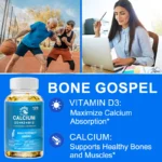 Calcium Vitamin D3 Plus with B12, K2 - High Potency Food Based Immune - Support Bone Health & Mood Balance Supplement - Image 6