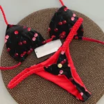 New Women's Bikini Split Print Swimwear Fashion G-string Beach Holiday - Image 4