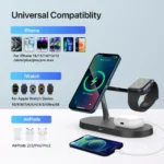 3 in 1 Wireless Charger Stand For iPhone 12/13/14/15/16/17 Fast Charging Station - Image 3