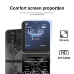 Low Price Sale SERVO Flilo9 3G Flip Mobile Phone 2 SIM Card Speed Dial Blacklist Call Record - Image 3
