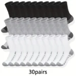 10/30 Pairs Men's Running Socks Soft Comfortable Summer Sweat  Sports Socks