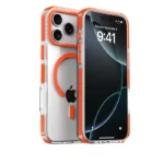 Luxury PE Striped Border For Magsafe Magnetic Wireless Charge Phone Case For iPhone