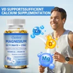 Magnesium Glycinate 500mg Capsules High Absorption with Zinc,Vitamin D3 B6 Supports Bone - Image 5