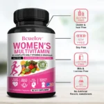 Women's Multivitamin Supplement Capsules - for Joints, Hair, Skin, Nails, Brain, Heart, Digestive and Immune Health