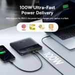 Baseus 100W Power Bank 20000mAh Capacity PD Fast Charging Battery Charger Powerbank - Image 3