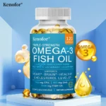 Omega 3 Fish Oil - Rich in DHA & EPA, for Brain & Nervous System, Skin and Hair Health