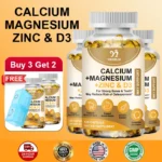 Calcium Magnesium Zinc & D3 Supplement, Supports Bone Strength, Muscle Function