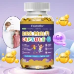OMEGA 3 Capsules, with Vitamin D, Calcium for Children, Kids Multivitamin, Support Brain Health