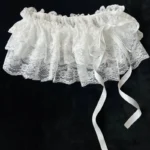 2025 Korean Ins Unique Lace Layered Gauze Skirts Lace Trim A-Line Short Cloth Mini Waist Skirts - Image 4