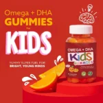 Kids Omega DHA Gummies Vitamins Supplement Vitamin Healthy Biotin