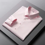 Men's Casual and Fashionable Long Sleeved Solid Color Shirt Non Ironing - Image 2