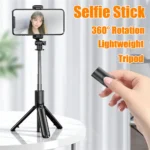 Roreta Selfie holder Tripod with Wireless Bluetooth Remote, Portables Foldable Stand - Image 5